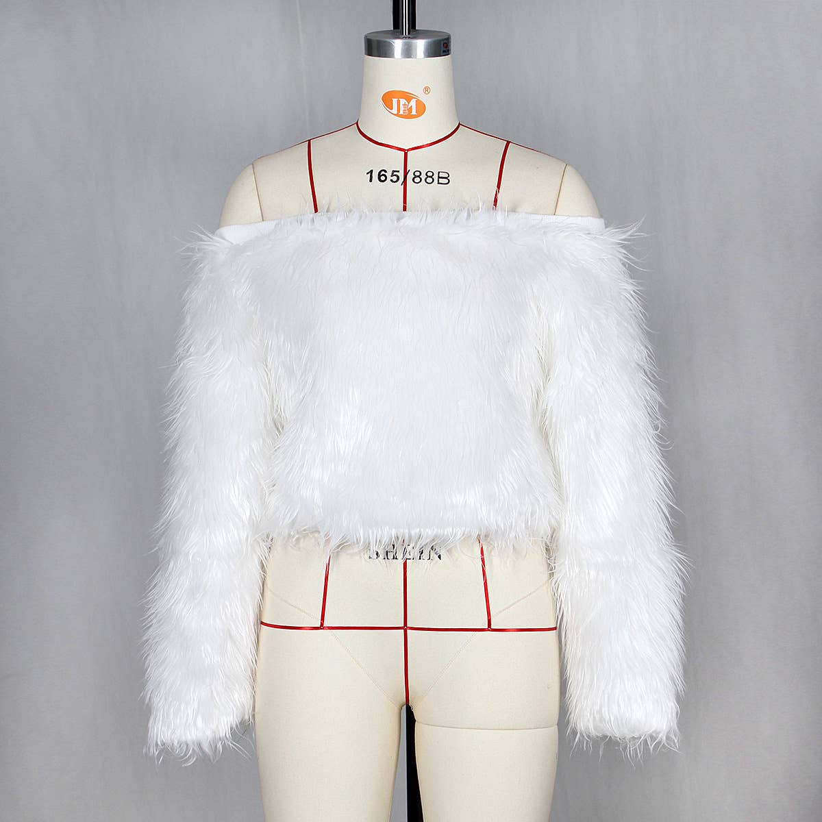 LINE SHOULDER GRADIENT ANTI-LONG HAIR SHORT FUR