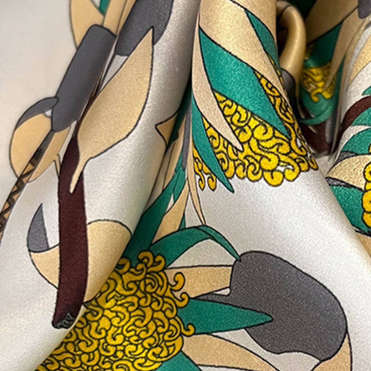 Fashionable Silk Scarf ? Floral Print Fall Winter