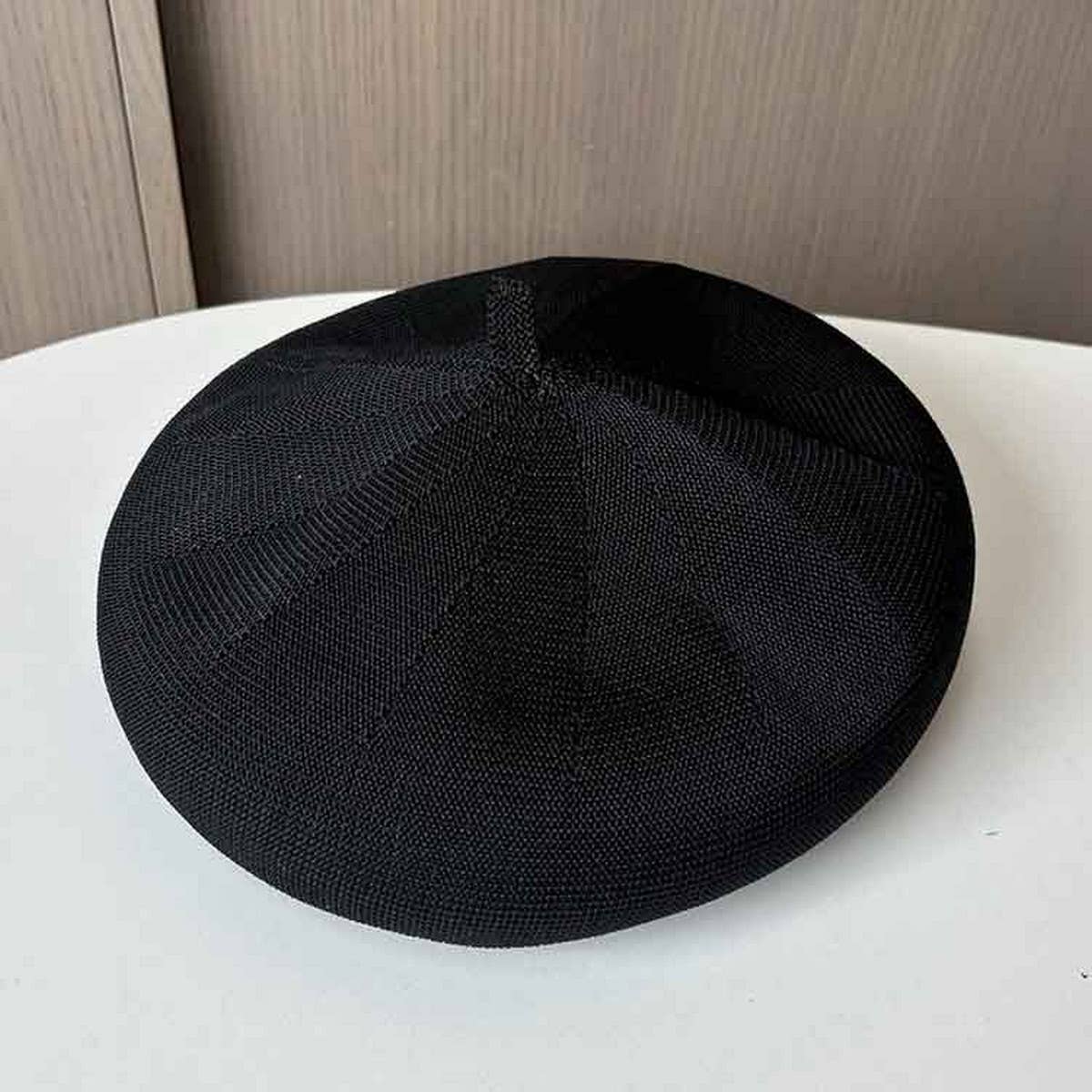 KNITTED ICE SILK BREATHABLE SOLID COLOR BERET_CWAB2901