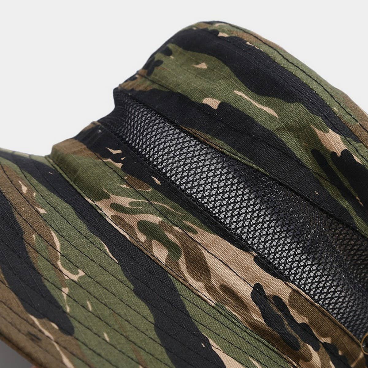 Camouflage Mesh Sun Hat for Hiking & Fishing_CWAH3838
