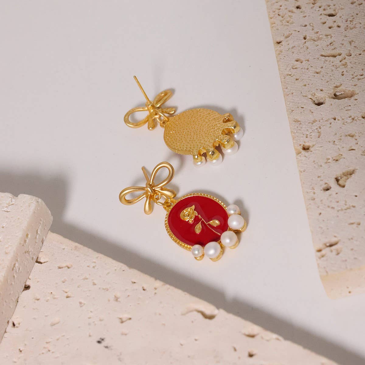 HIGH-END RETRO LUXURY NATURAL PEARL EARRINGS