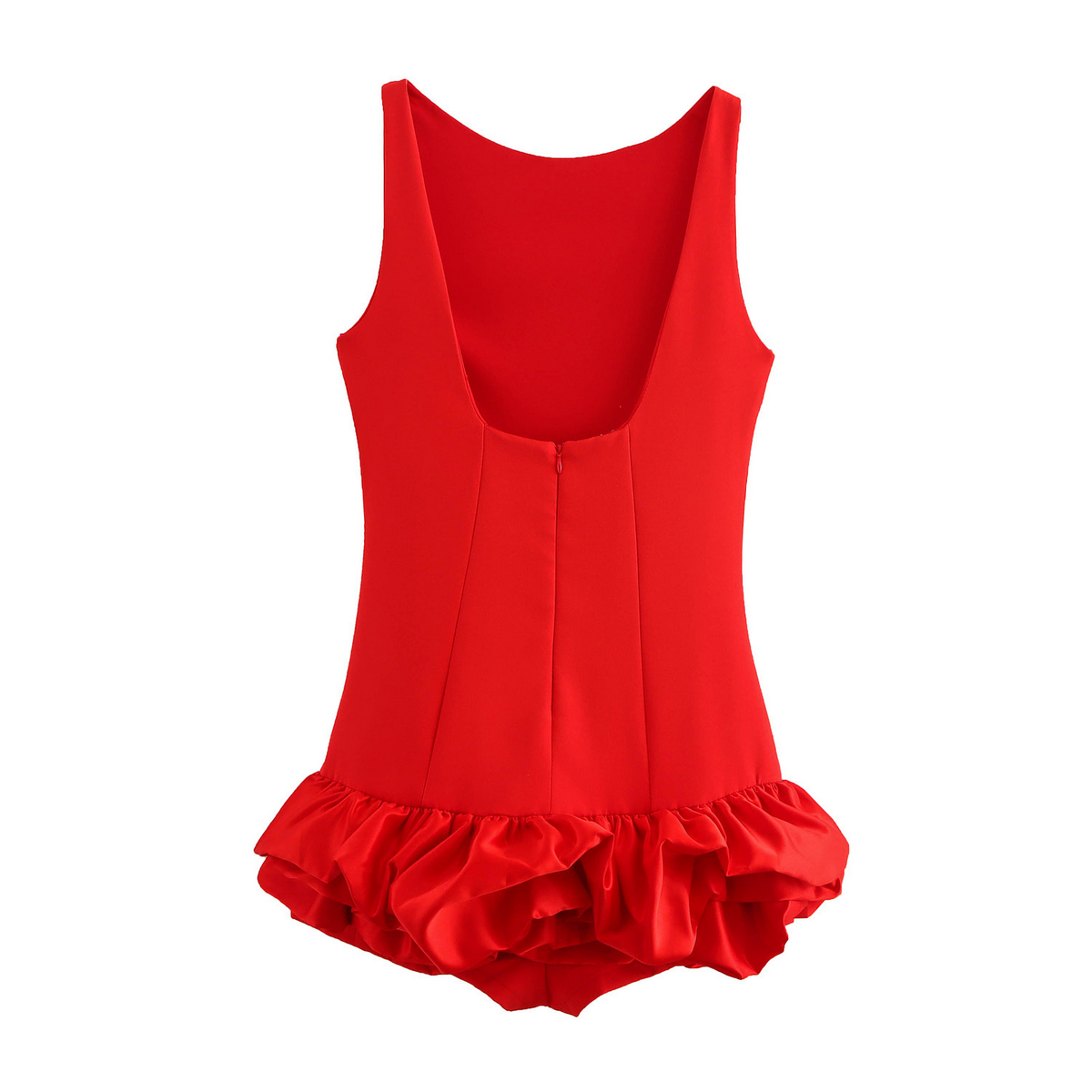 Chic Ruffle Accent Dress - French Design Dress