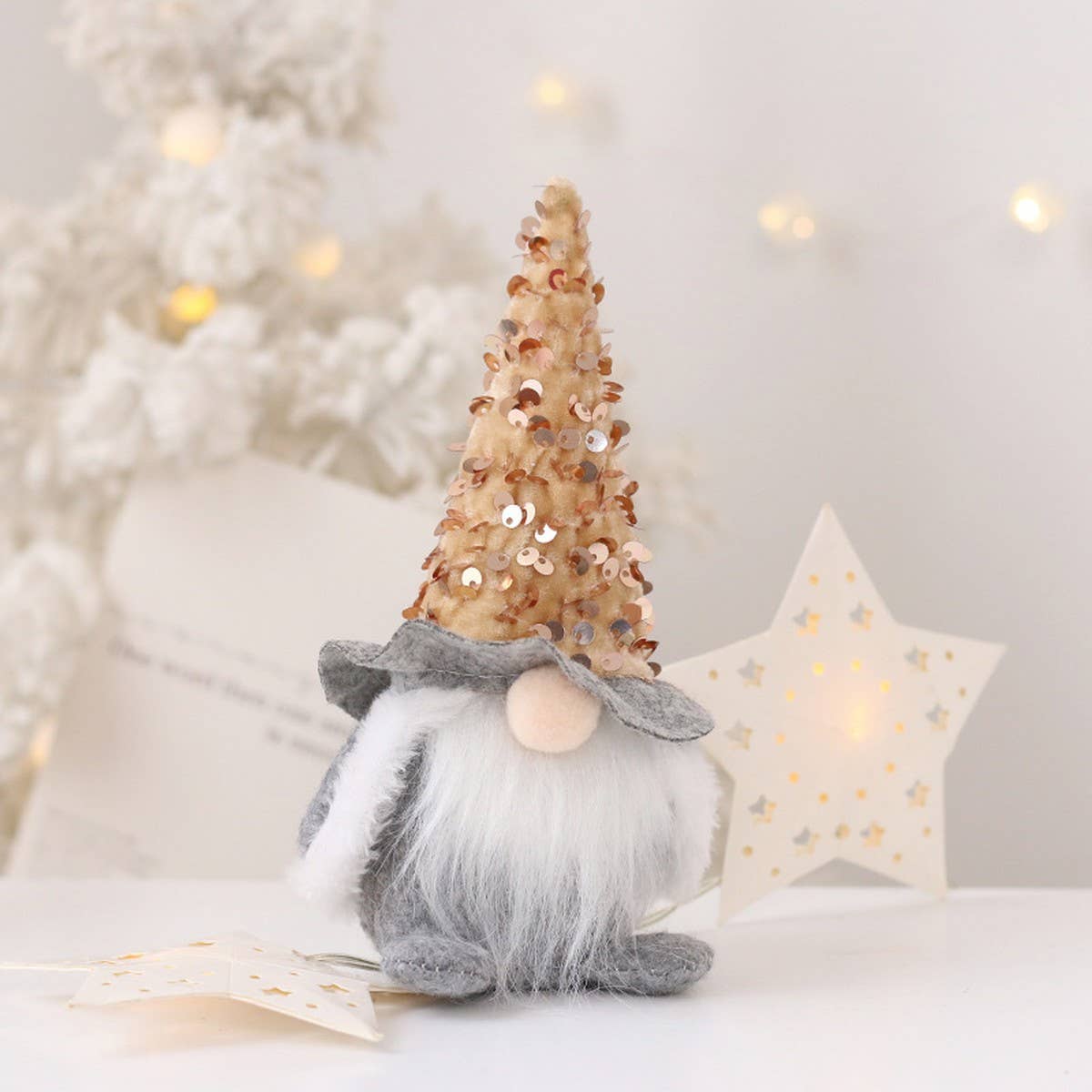 Sequin Faceless Santa Plush Doll for Party_CWAJE5305