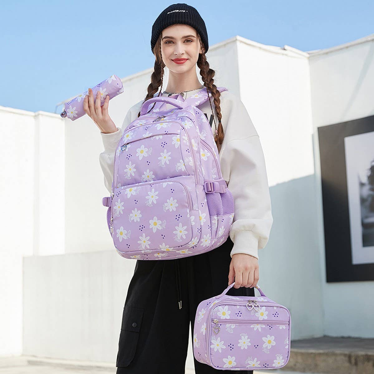 Fashion Backpacks for School Girls ??3-Piece Set_CWAB5380