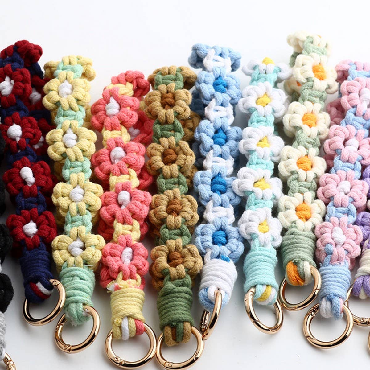 HANDWOVEN KEYCHAIN WRIST STRAP PENDANT