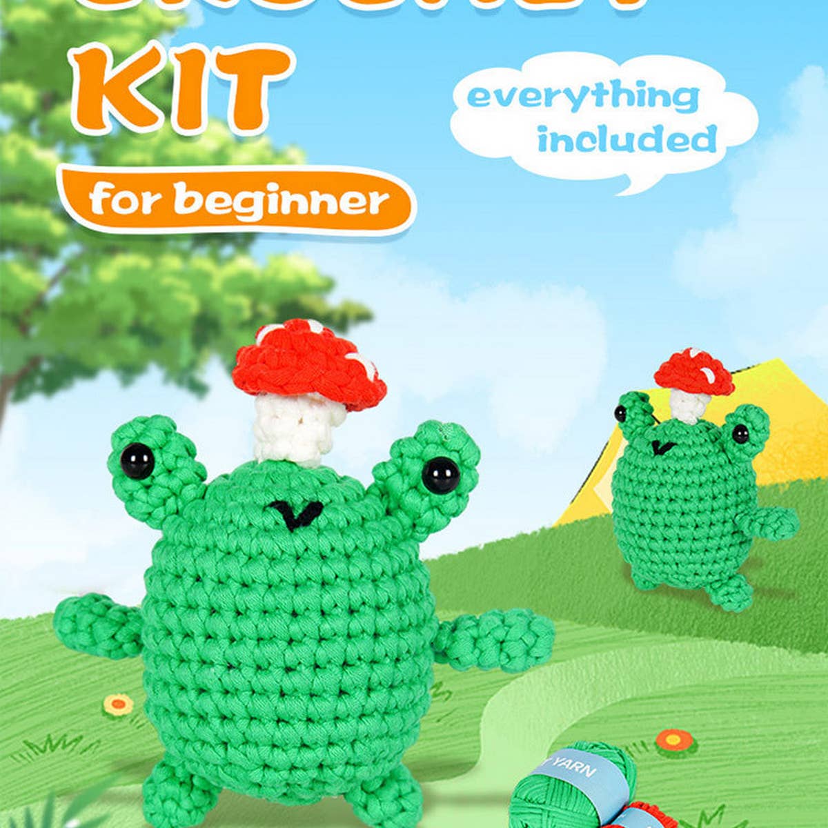 NEW HANDMADE DIY FROG DOLL MATERIAL PACKAGE