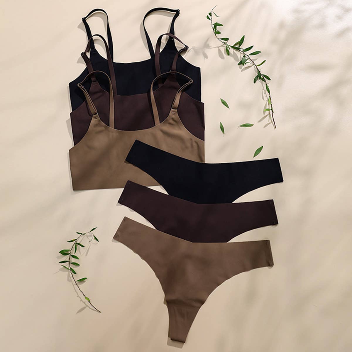 WOMEN PLUS SIZE T-UNDERWEAR BRA SET