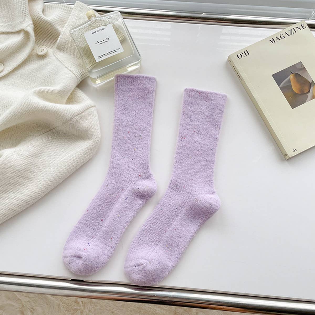 WOMEN WINTER THICKENED SOCKS WITH DOT YARN