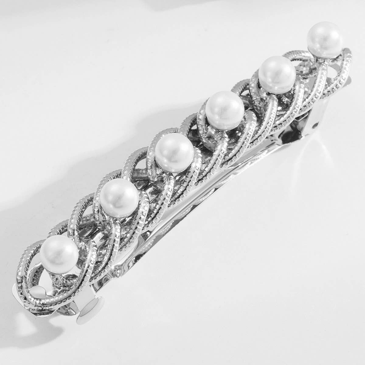 Pearl Bow Spring Hair Clip ??Sweet & Elegant_CWAHA6175