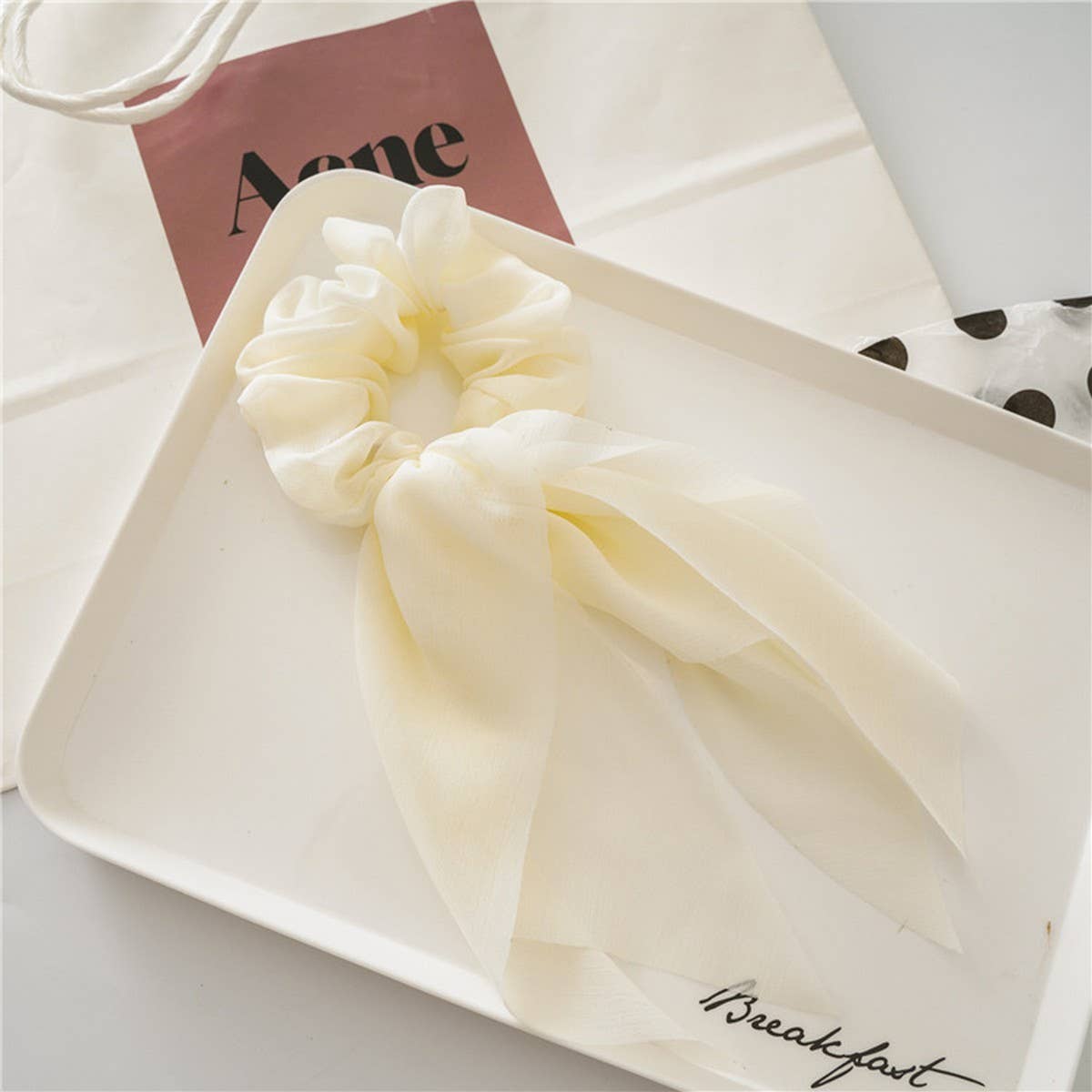 CHIFFON BOW RIBBON TASSEL HAIRBAND HAIRACCESSORIES