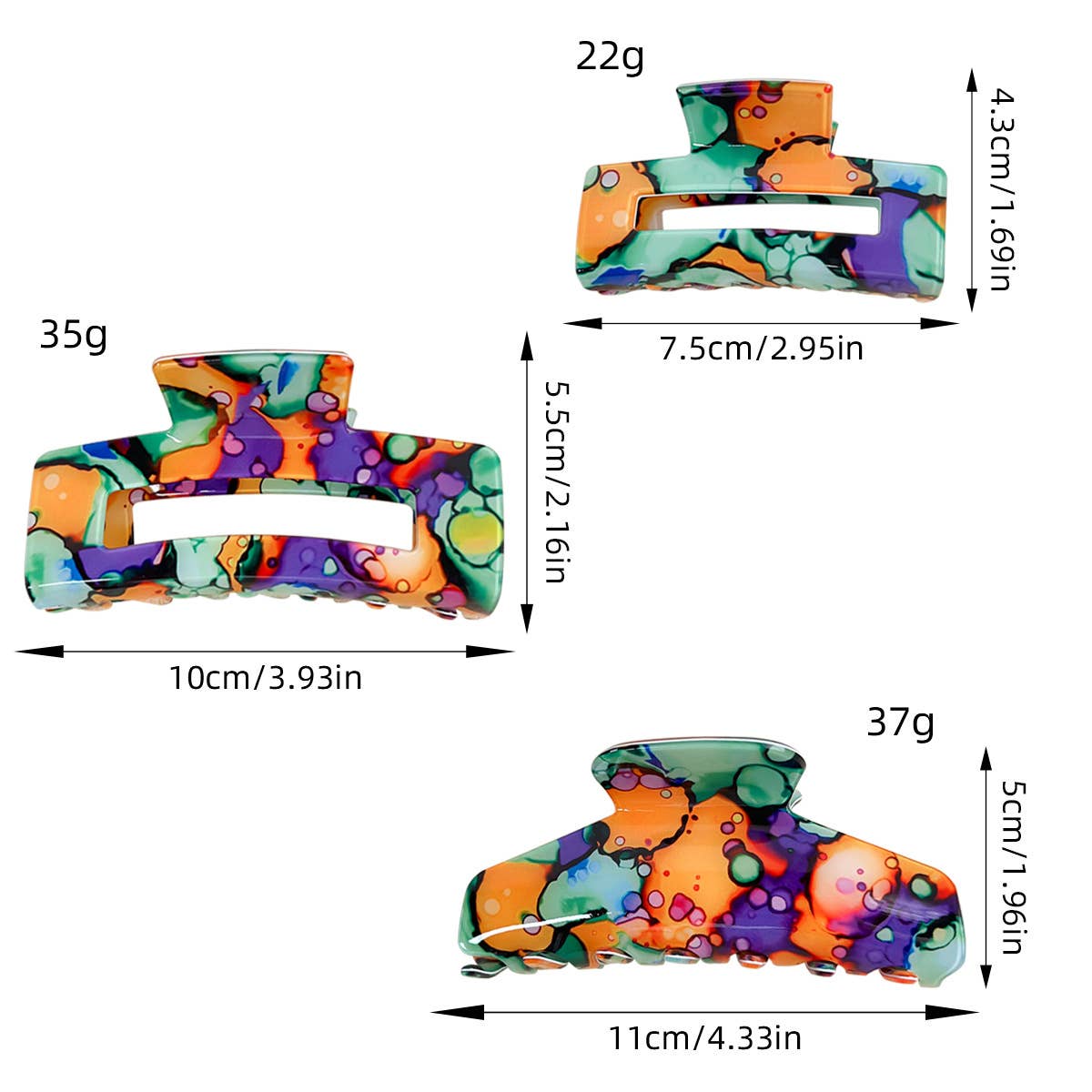 Tropical hollowed-out clipper floral hair clip