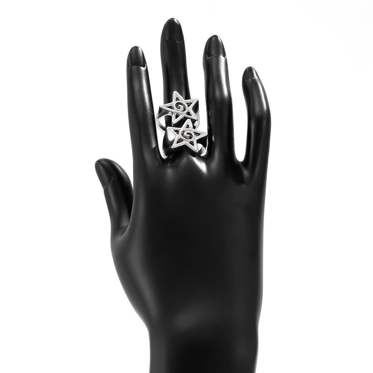 NEW FASHION FIVE-POINTED STAR OPEN ALLOY RING