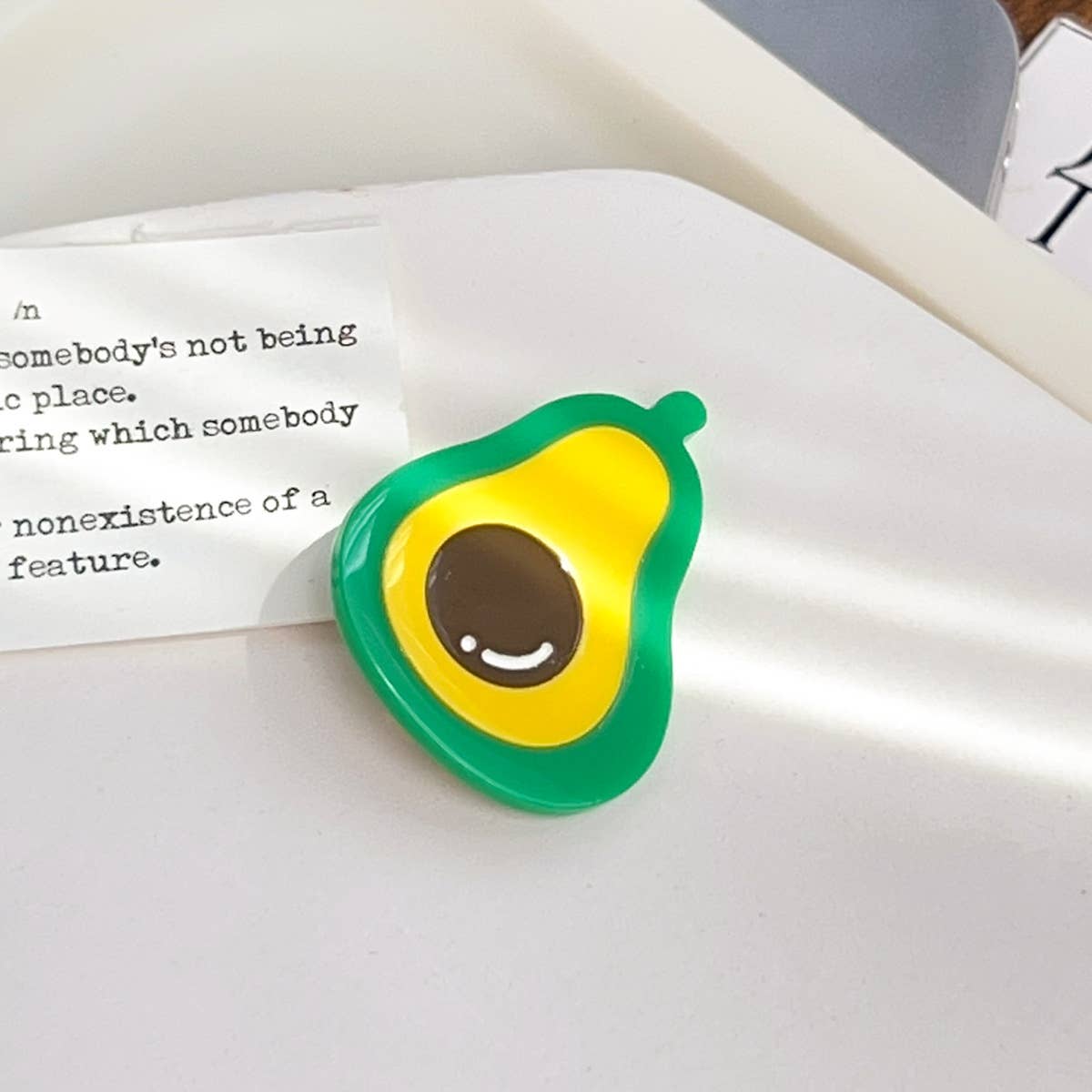 Fruit and vegetable acetic acid hair clips