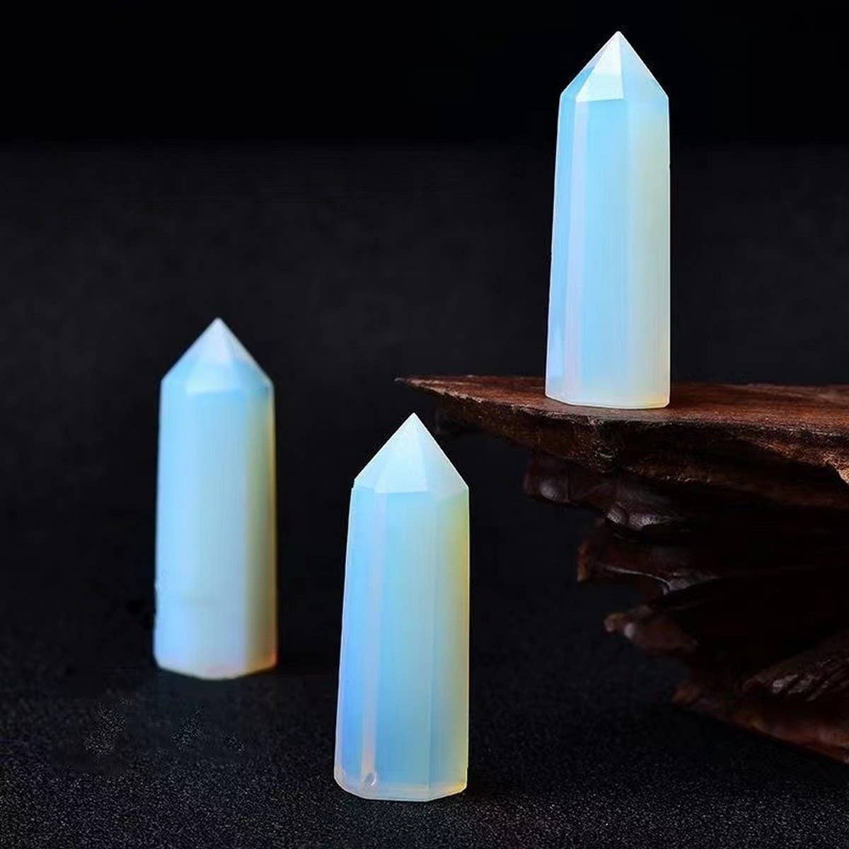 Natural Opal Polished Crystal Tower