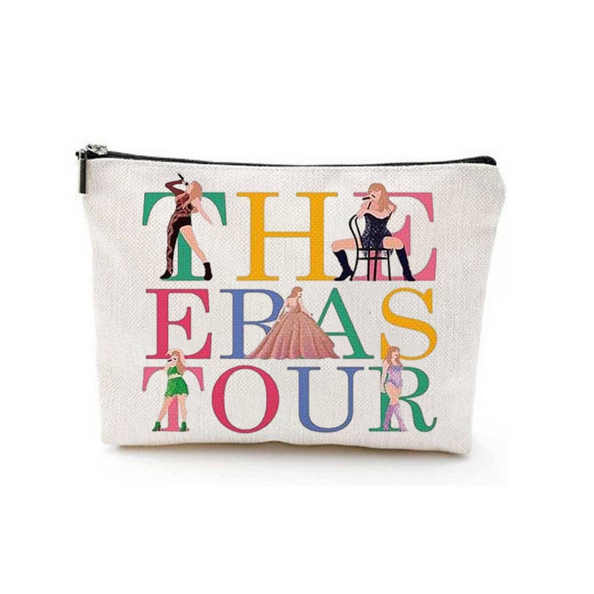 MONOGRAMMED LINEN COSMETIC BAG_CWAB1776