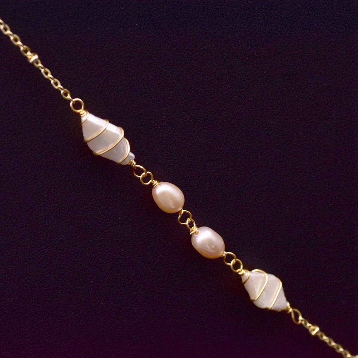 HIGH-END VINTAGE DIAMOND PEARL NECKLACE FOR WOMEN