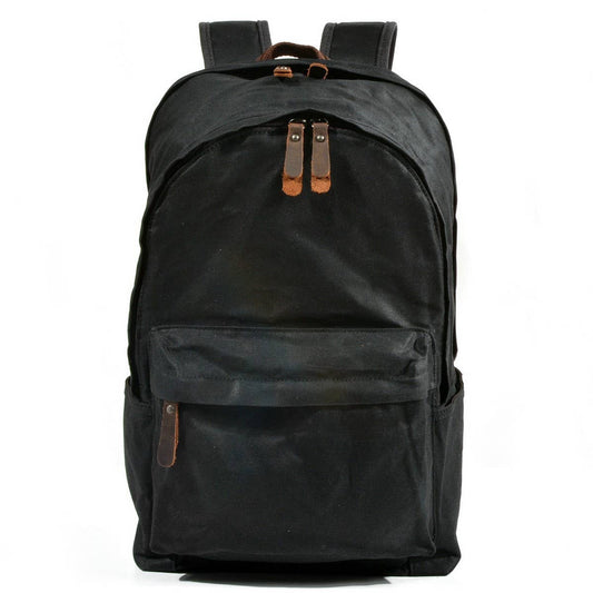 Vintage Waxed Canvas Outdoor Backpack Unisex_CWAB5527