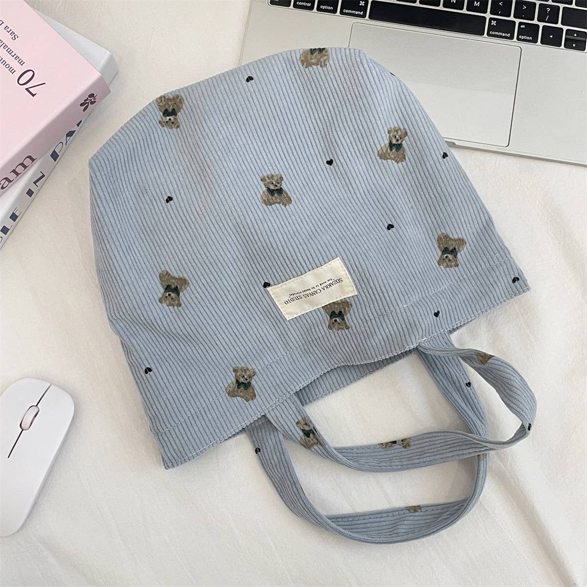 CWAB5802_SIMPLE CASUAL BEAR OUTING HANDBAG