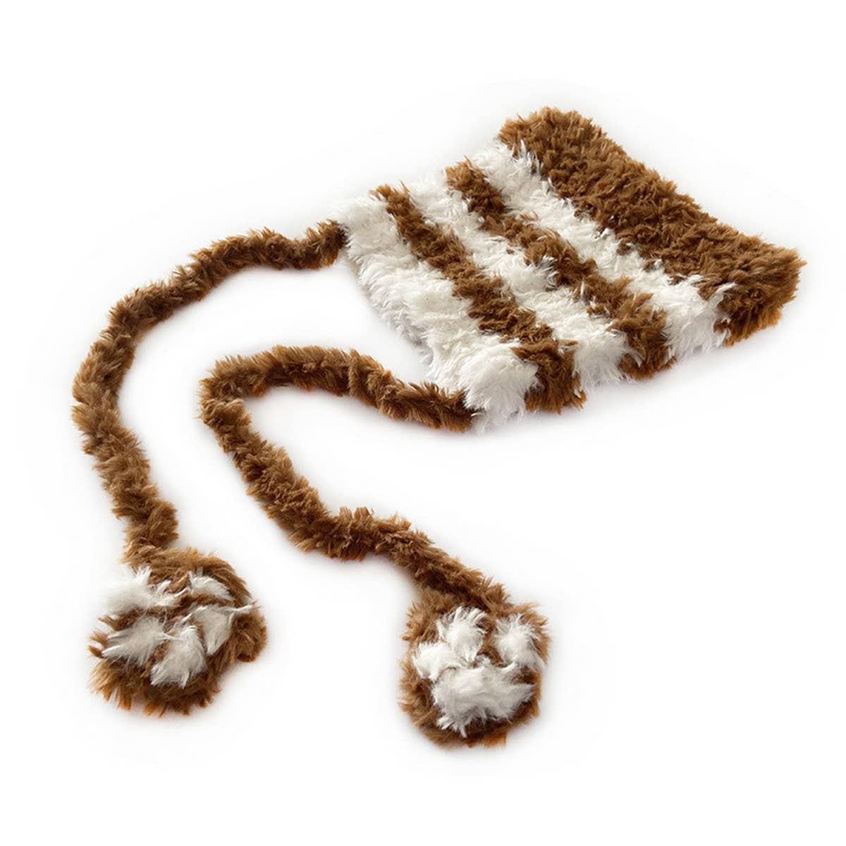 ADULT CUTE STRIPED KNITTED HAT PLUSH_CWAH2056
