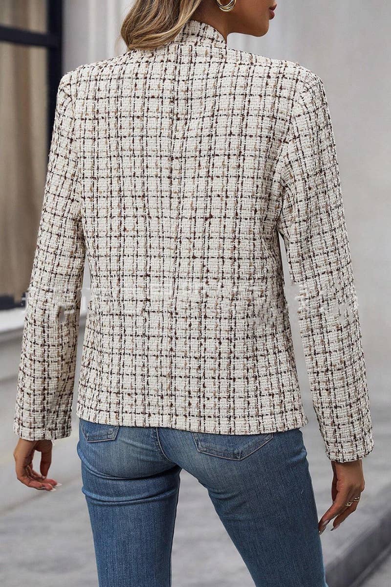 CWOJA0965_FALL FASHION LONG SLEEVE SUIT SLIM JACKET