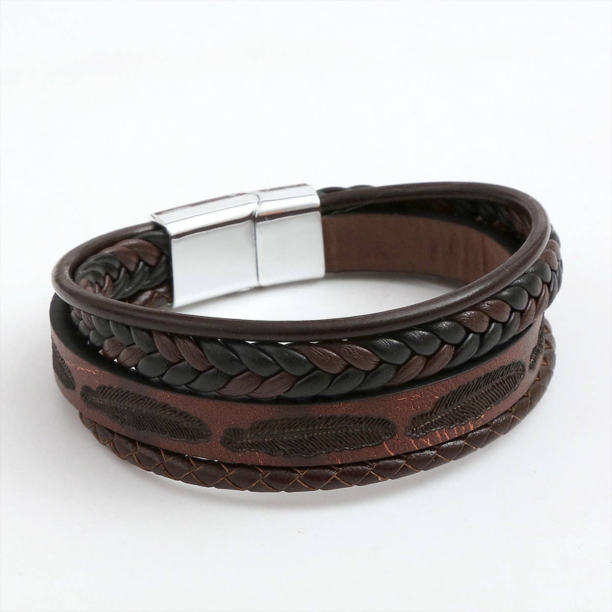 NEW FEATHER ALLOY BUCKLE BRACELET