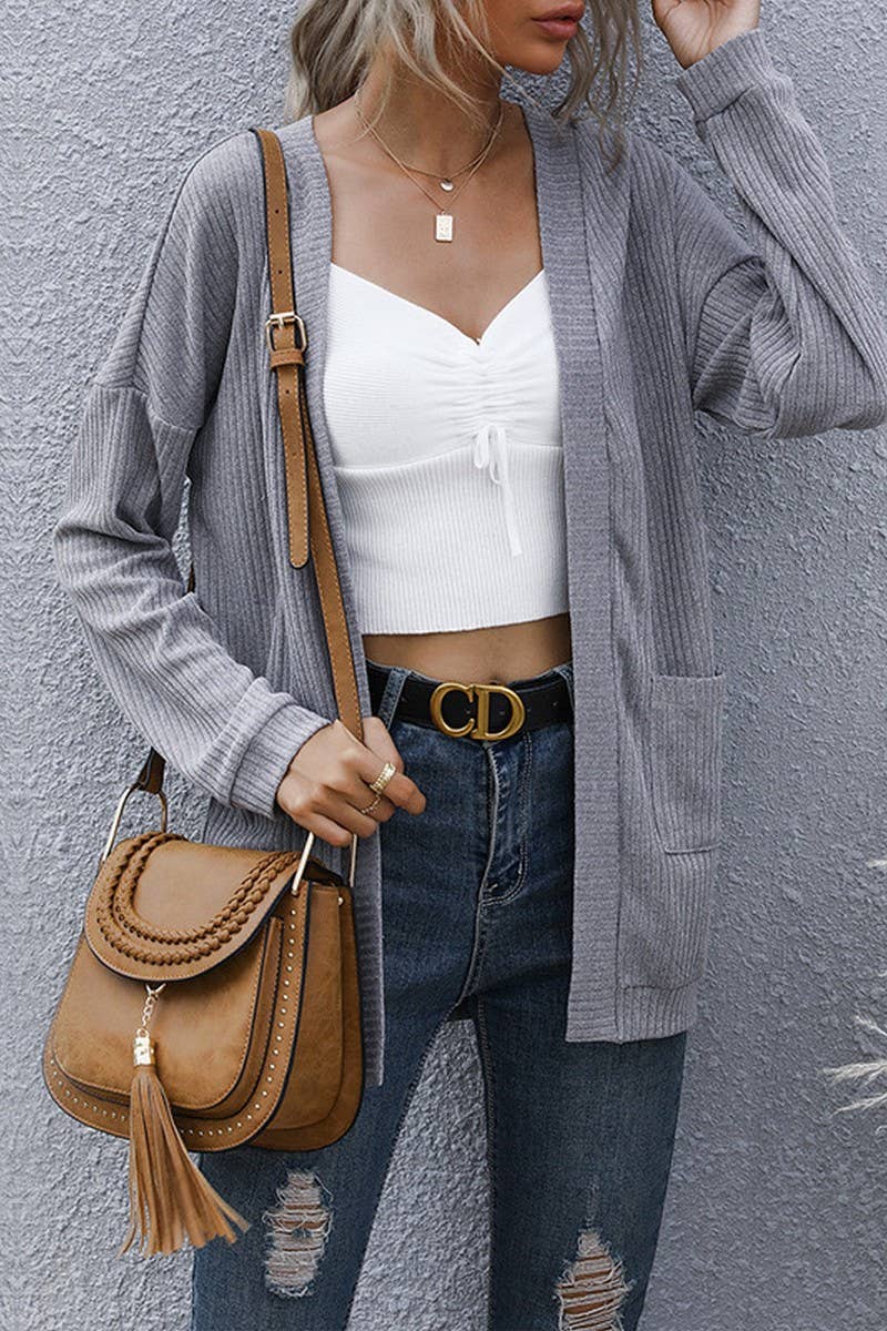 CWOCAL00585_LONG-SLEEVED SOLID COLOR LONG CARDIGAN