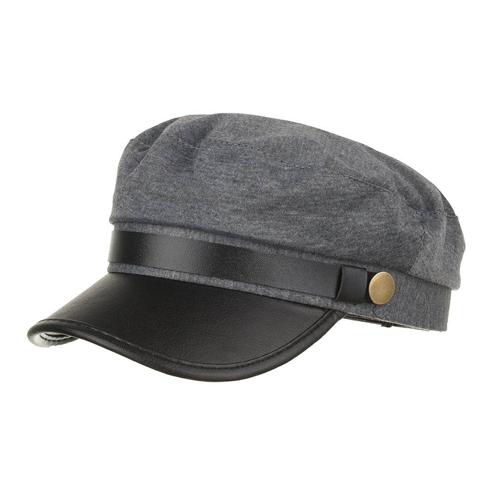 ROUND BELT BUCKLE PREMIUM SOLID COLOR BERET