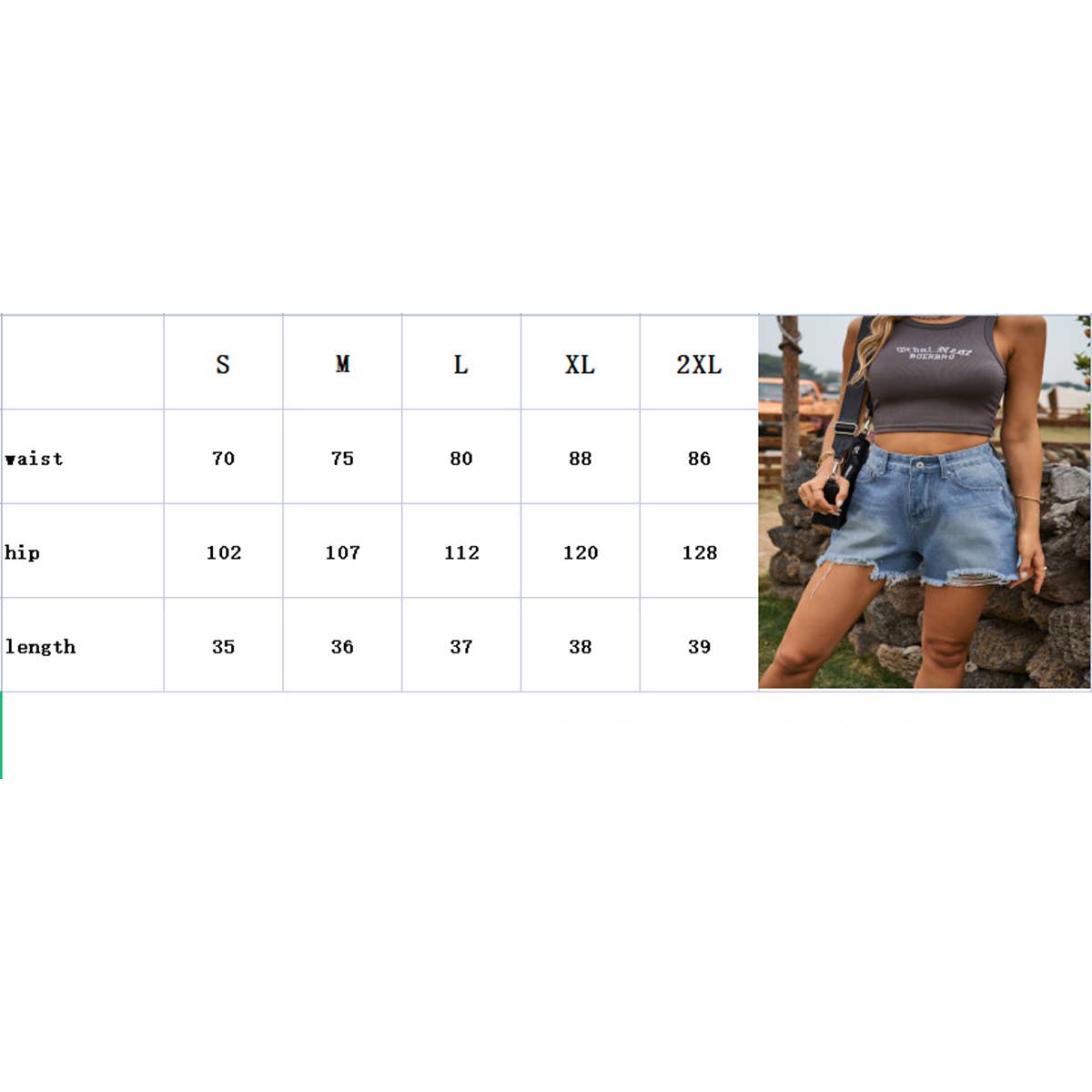 FRINGED SHREDDED RIPPED DENIM SHORTS