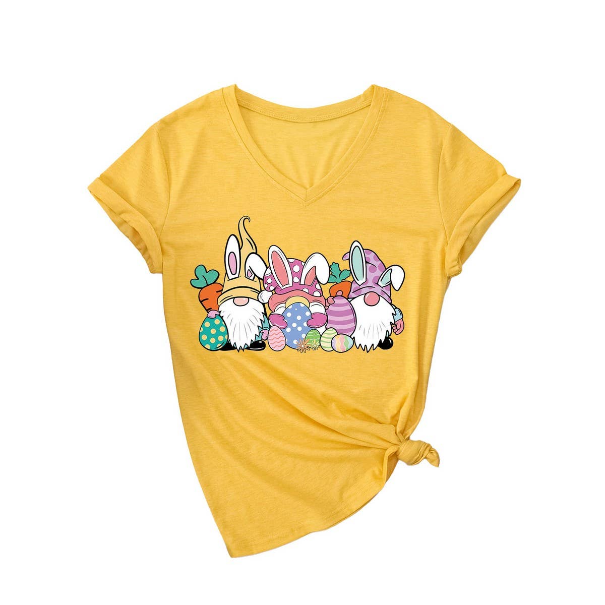 EASTER CUTE DWARF FASHION PRINT SHORT SLEEVE TEES_CWTTS0786