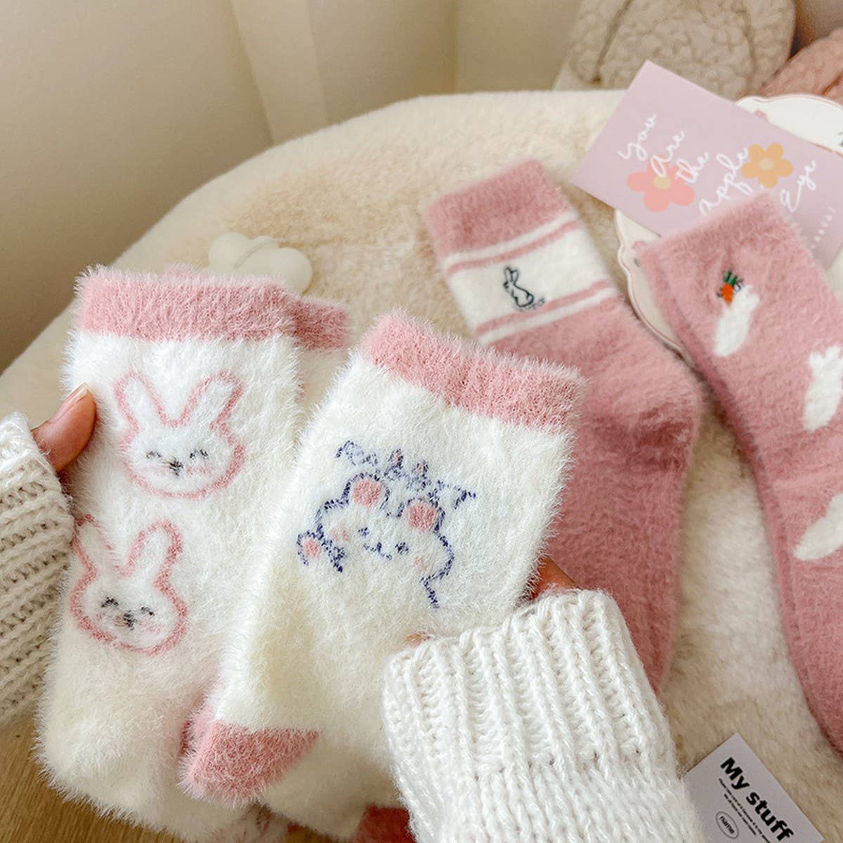 WINTER MID-CALF SOCKS THICK SLEEPING SOCKS