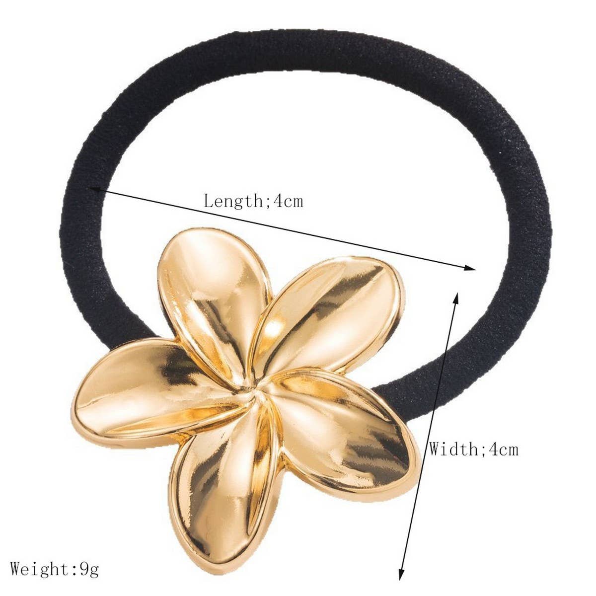 New Minimalist Flower Hair Tie for Ponytails