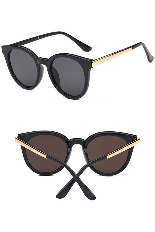 TRENDY FASHION ROUNDED SUNGLASSES