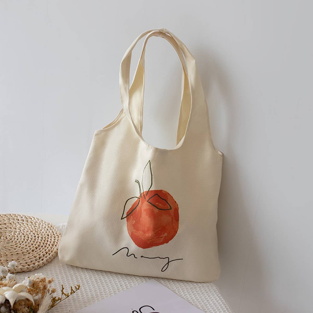 Minimalist Canvas Tote Bag for Women, Large Size_CWAB5624