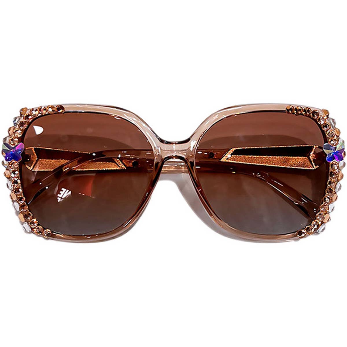 WOMEN RHINESTONE POLARIZED SUNGLASSES