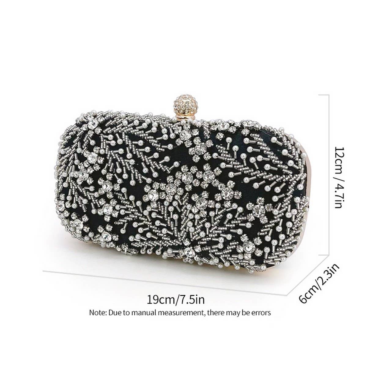 TEMPERAMENTAL HIGH-END NICHE BEADED CLUTCH_CWAB2502
