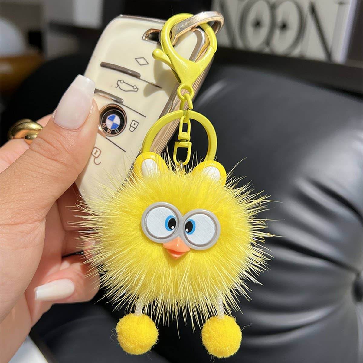 CUTE LITTLE YELLOW DUCK CAR KEYCHAIN BAG PENDANT