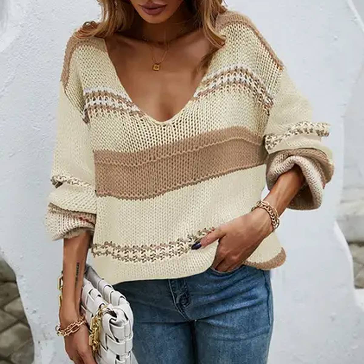 Baggy plus size sister pullover sweater