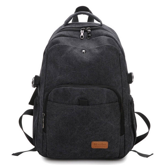 CASUAL VINTAGE BACK-TO-SCHOOL CANVAS BACKPACK_CWAB2205
