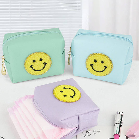 PORTABLE FACE EMBROIDERED SANITARY TOWEL BAG_CWAB1101