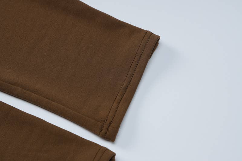 Long-sleeved U-neck slimming and fashionable suit