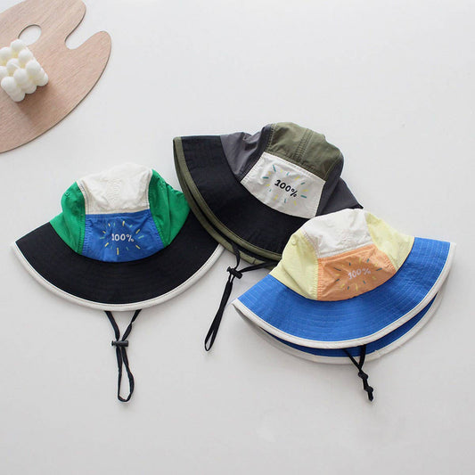 CHILDREN'S FASHION CONTRAST COLOR BUCKET HAT_CWAH2877