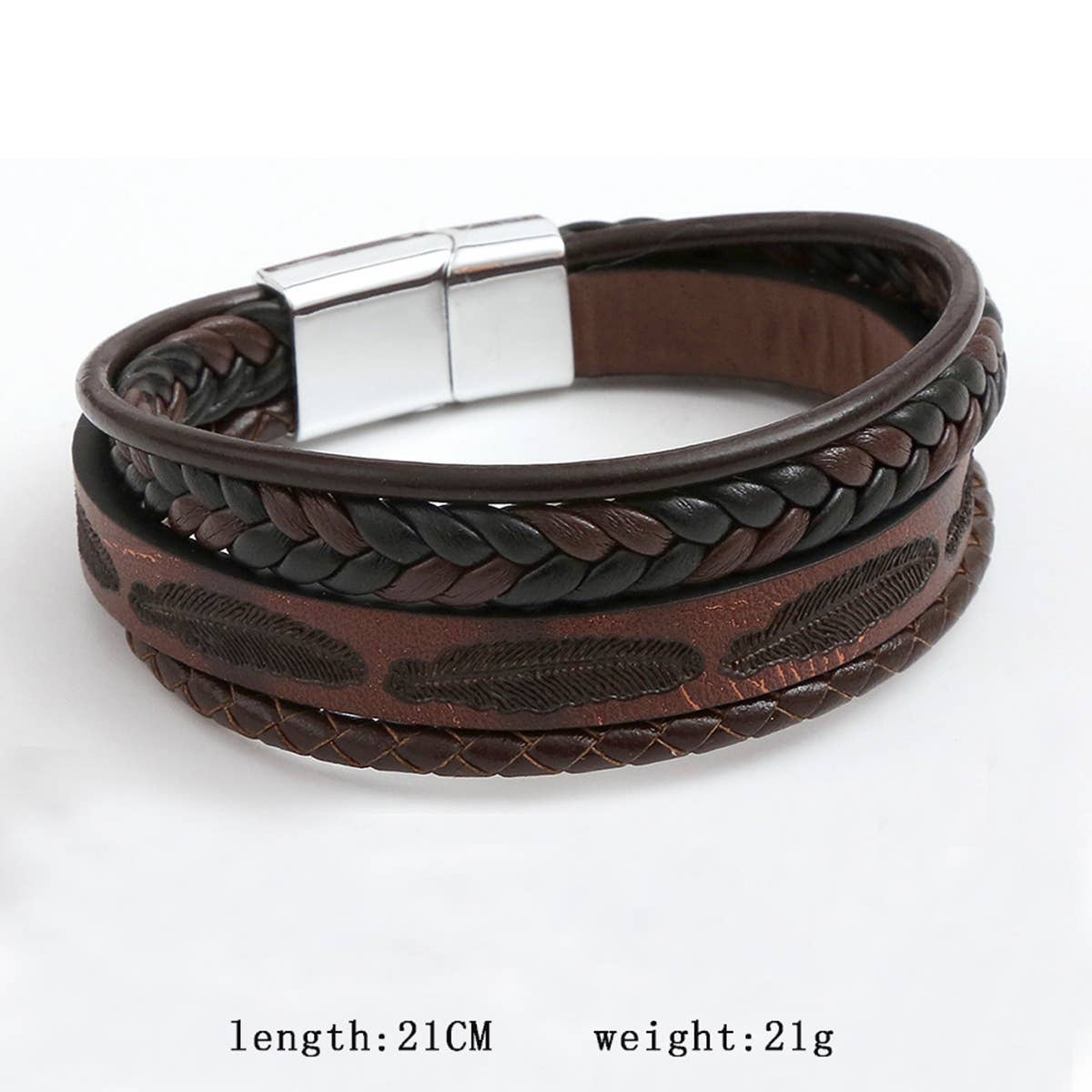 NEW FEATHER ALLOY BUCKLE BRACELET