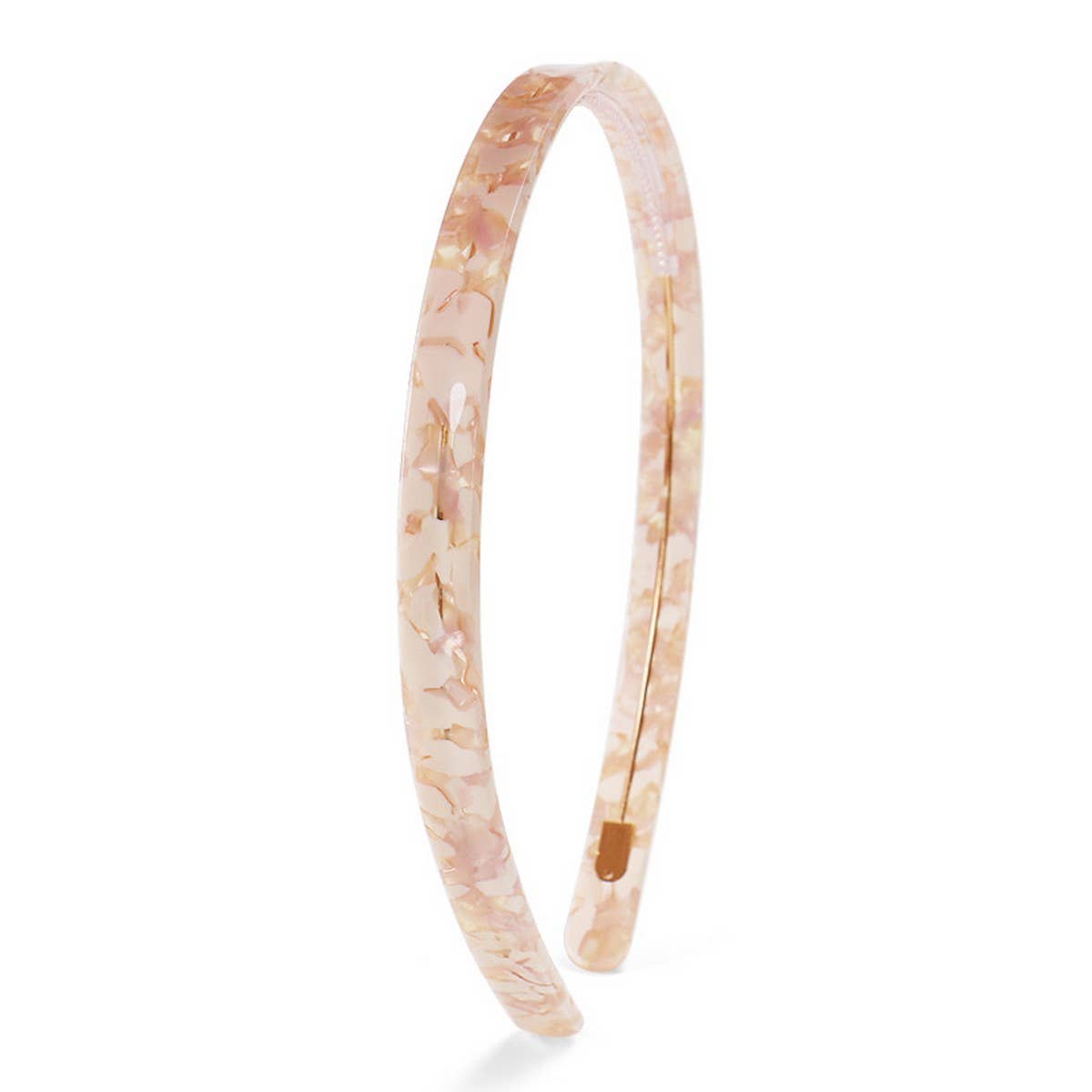 SIMPLE 1CM NARROW ACETATE HAIRBAND HAIRPIN