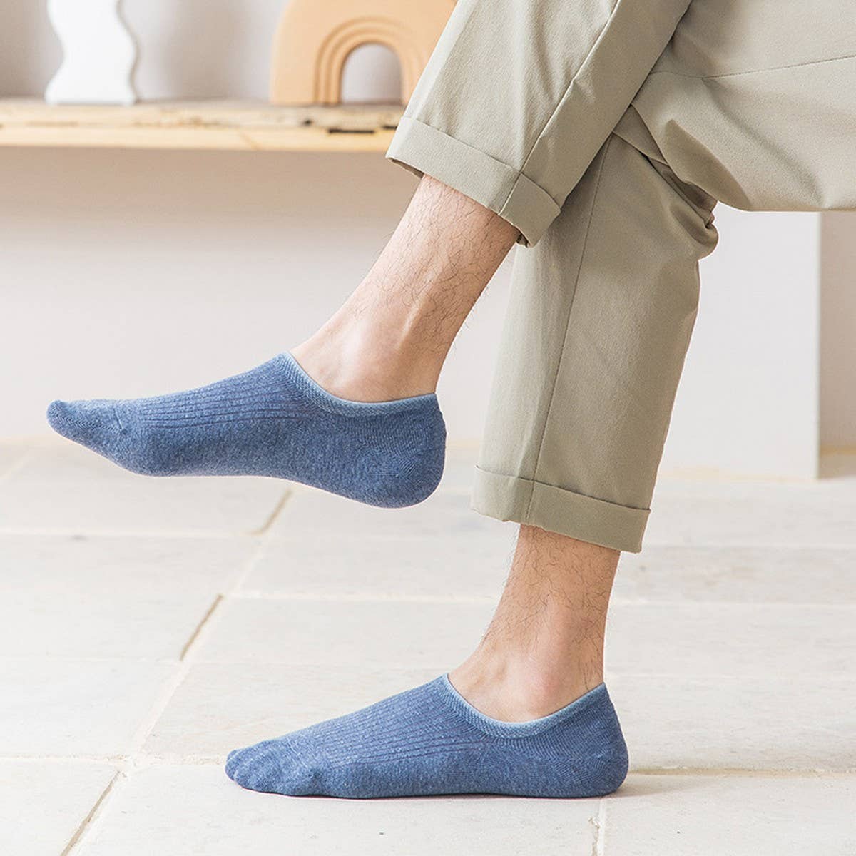 CWMS2464_SUMMER NON-FALLING SILICONE ANTI-SLIP SOCKS