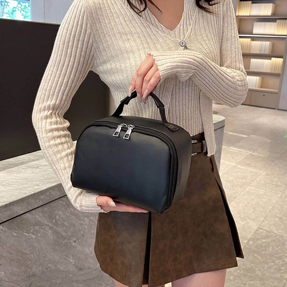 NEW FASHION PU LARGE CAPACITY COSMETIC BAG_CWAB4447