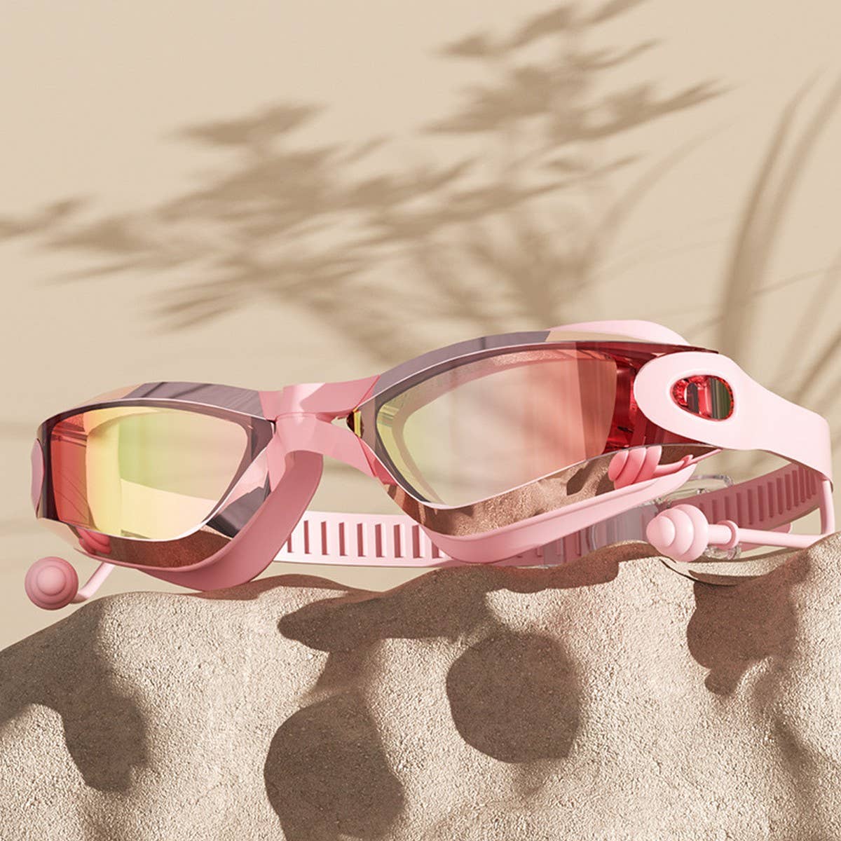 HD Anti-Fog Swim Goggles for Adults ? Large Frame