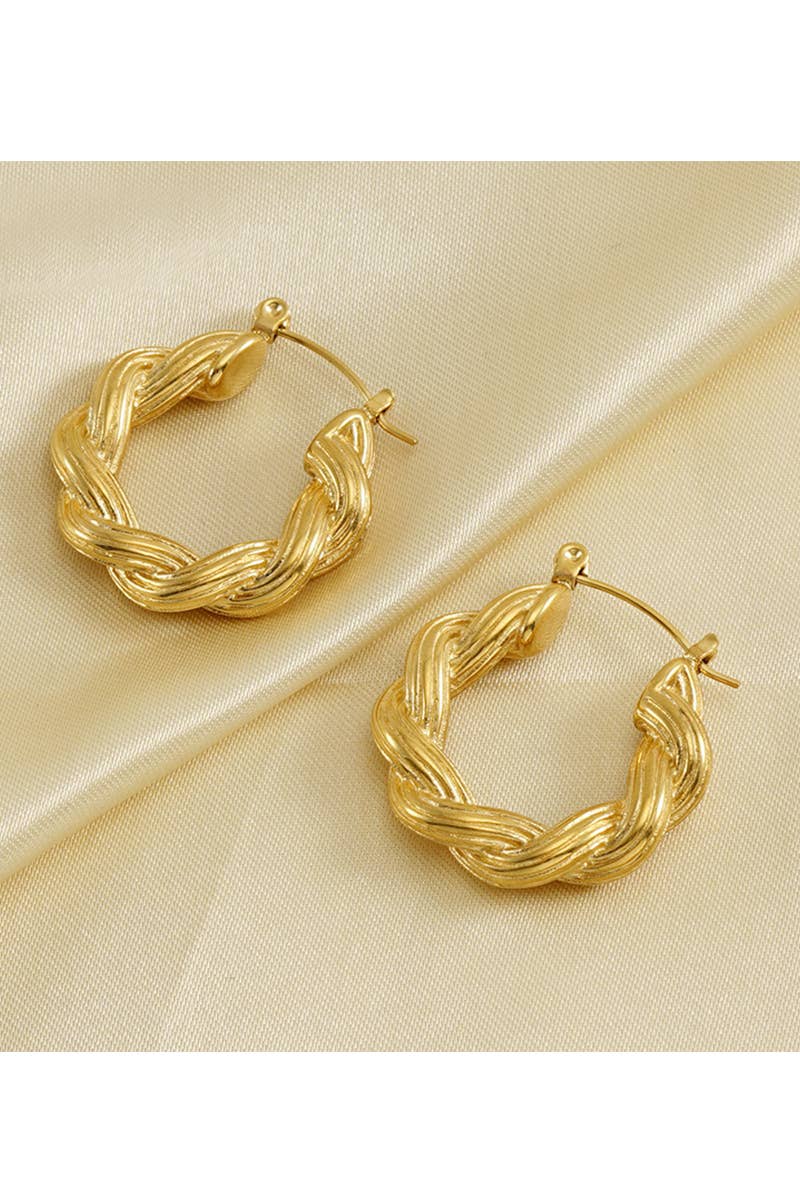 18K GOLD PLATED STAINLESS STEEL EARRINGS_CWAJE0375