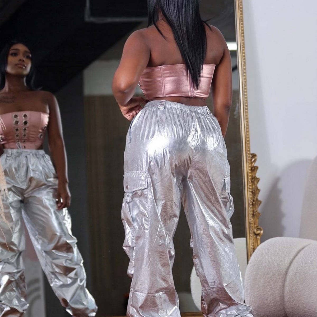 WOMEN CASUAL SOLID COLOR PANTS_CWBLP0335