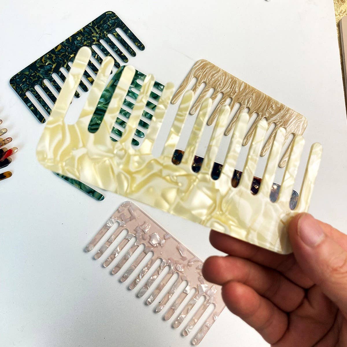 Tortoiseshell Acetate Comb Vintage Anti-Static