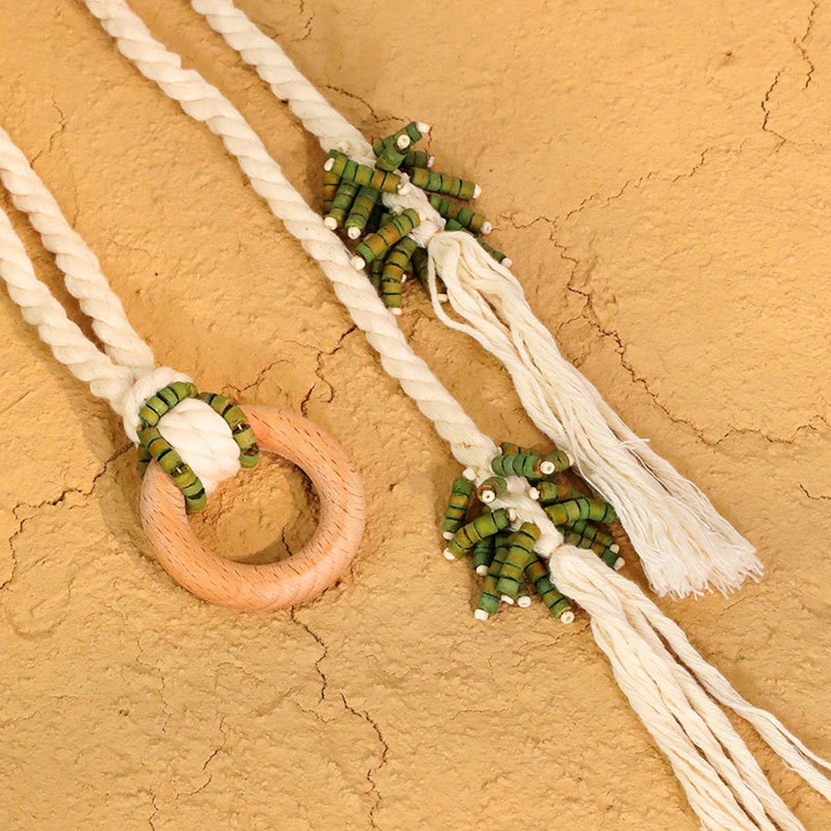 Handmade Braided Double Layer Waist Belt£ßCWMM6414